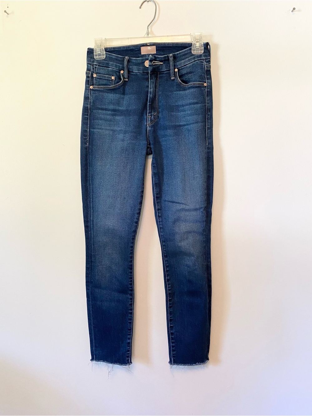 MOTHER The Looker Ankle Fray Yakkity Yak Size 25 Skinny Jeans